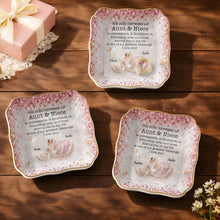 Load image into Gallery viewer, Personalized Lace Jewelry Dish Custom Name Gift for Niece