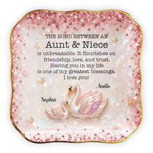 Load image into Gallery viewer, Personalized Lace Jewelry Dish Custom Name Gift for Niece