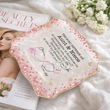 Load image into Gallery viewer, Personalized Lace Jewelry Dish Custom Name Gift for Niece