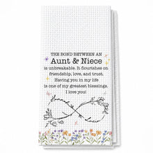 Load image into Gallery viewer, Personalized Kitchen Towel Birth Month Flowers Gift for Niece