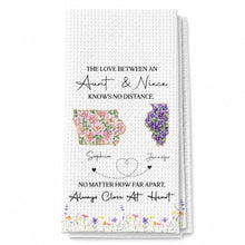 Load image into Gallery viewer, Personalized Floral Kitchen Towel Custom Aunt Niece Gift