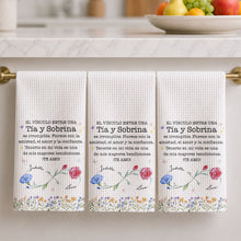 Load image into Gallery viewer, Personalized Kitchen Towel Custom Name Aunt Niece Gift Floral