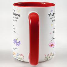 Load image into Gallery viewer, Personalized Infinity Birth Month Flowers Mug Gift for Niece