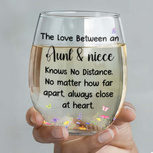 Load image into Gallery viewer, Personalized Stemless Wine Glass Custom Name Aunt Niece Gift