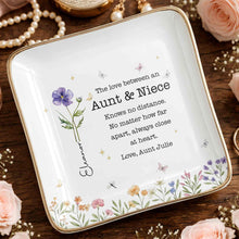 Load image into Gallery viewer, Personalized Ceramic Jewelry Dish Custom Aunt Niece Gift