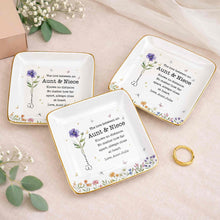 Load image into Gallery viewer, Personalized Ceramic Jewelry Dish Custom Aunt Niece Gift