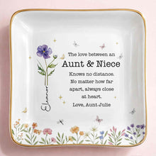 Load image into Gallery viewer, Personalized Ceramic Jewelry Dish Custom Aunt Niece Gift