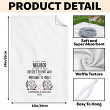 Load image into Gallery viewer, Personalized Kitchen Towel Custom Gift for Neighbors & Friends