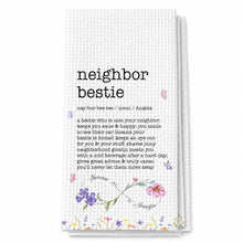 Load image into Gallery viewer, Personalized Kitchen Towel Custom Birth Flowers for Bestie