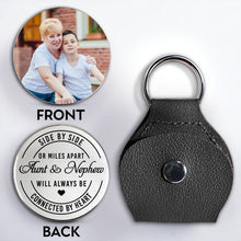 Load image into Gallery viewer, Personalized Pocket Hug Keychain for Aunt & Nephew Gift
