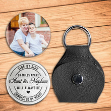 Load image into Gallery viewer, Personalized Pocket Hug Keychain for Aunt & Nephew Gift