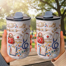 Load image into Gallery viewer, Personalized Nurse Tumbler with Stethoscope Custom 10oz Gift