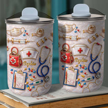 Load image into Gallery viewer, Personalized Nurse Tumbler with Stethoscope Custom 10oz Gift