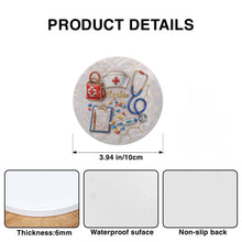 Load image into Gallery viewer, Personalized Ceramic Coaster Custom Name Gift for Nurses