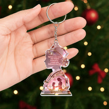 Load image into Gallery viewer, Personalized Acrylic Keychain with Nurse Silhouette Gift for Mom