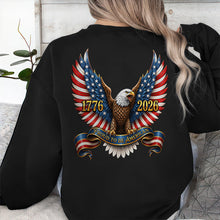 Load image into Gallery viewer, Personalized Patriotic Eagle T-Shirt Proud to Be American Gift