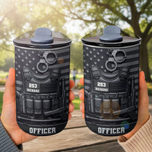 Load image into Gallery viewer, Personalized 10oz Stainless Steel Tumbler American Flag Gift for Dad
