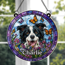 Load image into Gallery viewer, Personalized Dog Suncatcher Custom Name Gift for Pet Lovers