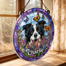 Load image into Gallery viewer, Personalized Dog Suncatcher Custom Name Gift for Pet Lovers