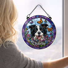 Load image into Gallery viewer, Personalized Dog Suncatcher Custom Name Gift for Pet Lovers