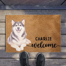 Load image into Gallery viewer, Personalized Custom Dog Portrait Doormat Gift for Pet Lovers