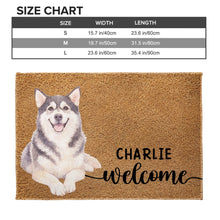 Load image into Gallery viewer, Personalized Custom Dog Portrait Doormat Gift for Pet Lovers