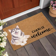 Load image into Gallery viewer, Personalized Custom Dog Portrait Doormat Gift for Pet Lovers
