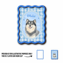 Load image into Gallery viewer, Personalized Car Visor Clip Custom Dog Photo Gift for Pet Lovers