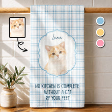 Load image into Gallery viewer, Personalized Cat Photo Kitchen Towel Custom Decor Gift for Cat Lovers