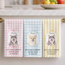 Load image into Gallery viewer, Personalized Cat Photo Kitchen Towel Custom Decor Gift for Cat Lovers