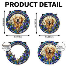 Load image into Gallery viewer, Personalized Memorial Suncatcher for Dog Lovers | Custom Flowers