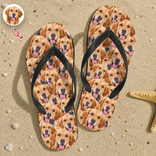 Load image into Gallery viewer, Custom Full Face Flip Flops Personalized Pet Photo Gift