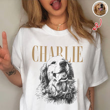 Load image into Gallery viewer, Custom Pet Face Comfort Shirt Vintage Style Gift for Dog Dad