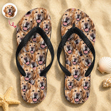 Load image into Gallery viewer, Custom Full Face Flip Flops Personalized Pet Photo Gift