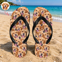Load image into Gallery viewer, Custom Full Face Flip Flops Personalized Pet Photo Gift