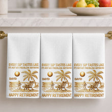Load image into Gallery viewer, Personalized Funny Retirement Kitchen Towel Gift for Him