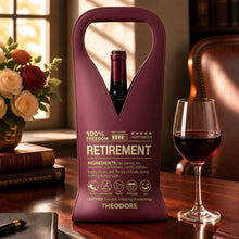 Load image into Gallery viewer, Personalized Leather Wine Bag Custom Name Gift for Retirement