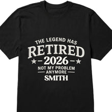 Load image into Gallery viewer, Personalized Funny Retirement T-Shirt Hoodie Custom Design for Dad