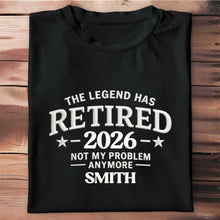 Load image into Gallery viewer, Personalized Funny Retirement T-Shirt Hoodie Custom Design for Dad
