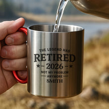 Load image into Gallery viewer, Personalized Carabiner Mug Custom Name Retirement Gift for Dad