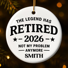 Load image into Gallery viewer, Personalized Ceramic Ornament Funny Retirement Gift for Dad