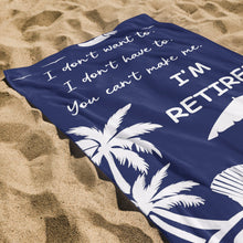 Load image into Gallery viewer, Personalized Microfiber Beach Towel Custom Name Gift for Retirees