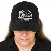 Load image into Gallery viewer, Personalized Washed Denim Cap Custom Name Gift for Retirees