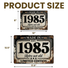 Load image into Gallery viewer, Personalized Limited Edition Metal Sign Custom Year Gift for Dad