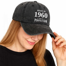 Load image into Gallery viewer, Personalized Vintage Washed Denim Cap Custom Year Gift for Dad