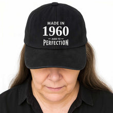 Load image into Gallery viewer, Personalized Vintage Washed Denim Cap Custom Year Gift for Dad