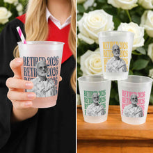 Load image into Gallery viewer, Personalized Frosted Cups Custom Name Photo Retirement Gift