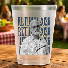 Load image into Gallery viewer, Personalized Frosted Cups Custom Name Photo Retirement Gift