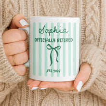 Load image into Gallery viewer, Personalized Coffee Mug for Retired Friends Custom Name Gift