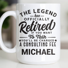 Load image into Gallery viewer, Personalized Funny Retirement Coffee Mug Custom Gift for Dad